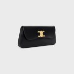LOLA CLUTCH IN SHINY CALFSKIN BLACK - Image 2